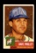 1953 Topps Baseball Card #64 David Earl Philley Philadelphia Athletics.