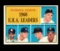 1961 Topps Baseball Card #45 1960 ERA Leaders Broglio-Drysdale-Friend-Willi