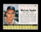 1961 Post Cereal Hand Cut Baseball Card #101 Hall of Famer Warren Spahn Mil