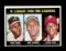 1967 Topps Baseball Card #242 National League 1966 RBI Leaders; Aaron-Cleme