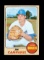 1968 Topps Baseball Card #281 Jim Campanis Los Angeles Dodgers.