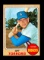 1968 Topps Baseball Card #492 Jeff Torborg Los Angeles Dodgers.