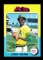 1975 Topps Baseball Card #69 John Odom Oakland A's Blank Back Error.