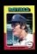 1975 Topps Baseball Card #120 Steve Busby Kansas City Royals Blank Back Err