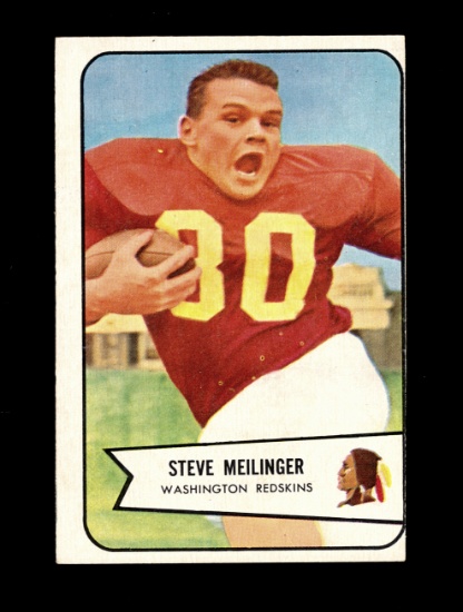 1954 Bowman Football Card #110 Steve Meilinger Wahington Redskins.