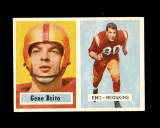 1957 Topps Football Card #48 Gene Brito Washington Redskins.