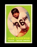 1958 Topps Football Card #107 John Olszewski Chicago Cardinals.