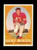 1958 Topps Football Card #124 Dick Moegle San Francisco 49'ers.
