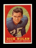 1958 Topps Football Card #131 Dick Nolan Chicago Cardinals.