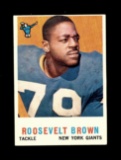 1959 Topps Football Card #114 Hall of Famer Roosevelt Brown New York Giants