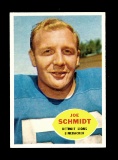 1960 Topps Football Card #46 Hall of Famer Joe Schmidt Detroit Lions.