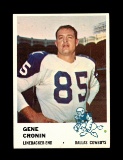 1961 Fleer Football Card #47 Gene Cronin Dallas Cowboys.