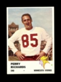 1961 Fleer Football Card #130 Perry Richards Minnesota Vikings.