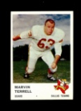 1961 Fleer Football Card #206 Marvin Terrell Dallas Texans.