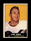 1961 Topps ROOKIE Football Card #108 Rookie  Jim Orr Pittsburgh Steelers.