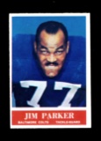 1964 Philadelphia Football Card #8 Hall of Famer Jim Parker Baltimore Colts