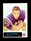 1965 Philadelphia Football Card #2 Hall of Famer Ray Berry Baltimore Colts.