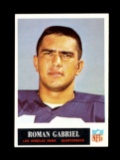 1965 Philadelphia Football Card #87 Roman Gabriel Los Angeles Rams.
