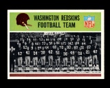 1965 Philadelphia Football Card #183 Washinton Redskins Team Card.