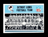 1966 Philadelphia Football Card #66 Detroit Lions Team Card.