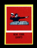 1967 Philadelphia Football Card #120 New York Giants Information Card.