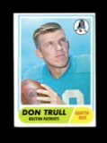 1968 Topps Football Card #176 Don Trull Boston Patriots.
