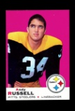 1969 Topps Football Card #17 Andy Russell Pittsburgh Steelers.