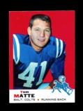 1969 Topps Football Card #47 Tom Matte Baltimore Colts.