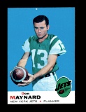 1969 Topps Football Card #60 Hall of Famer Don Maynard New York Jets.