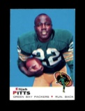 1969 Topps Football Card #102 Elijah Pitts Green Bay Packers.