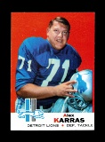 1969 Topps Football Card #123 Alex Karras Detroit Lions.