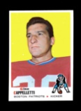 1969 Topps Football Card #172 Gino Capelletti Boston Patriots.
