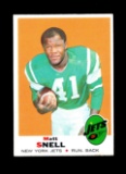 1969 Topps Football Card #193 Matt Snell New York Jets.