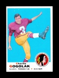 1969 Topps Football Card #205 Charlie Gogolak Washington Redskins.