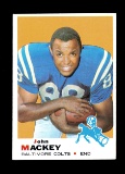 1969 Topps Football Card #207 Hall of Famer John Mackey Baltimore Colts.