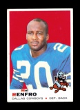 1969 Topps Football Card #254 Hall of Famer Mel Renfro Dallas Cowboys.