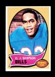 1970 Topps ROOKIE Football Card #90 Rookie Hall of Famer O.J. Simpson Buffa