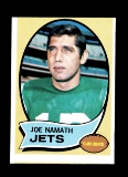 1970 Topps Football Card #150 Hall of Famer Joe Namath New York Jets.