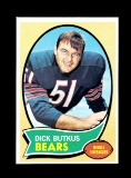 1970 Topps Football Card #190 Hall of Famer Dick Butkus Chicago Bears.