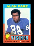 1971 Topps Football Card #71 Hall of Famer Alan Page Minnesota Vikings.