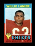 1971 Topps ROOKIE Football Card #114 Rookie Hall of Famer Willie Lanier Kan