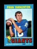 1971 Topps Football Card #120 Hall of Famer Fran Tarkenton New York Giants.