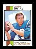 1973 Topps Footbal Card #455 Hall of Famer John Unitas San Diego Chargers.