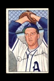 1952 Bowman Baseball Card #190 Dick Fowler Philadelphia Athletics.