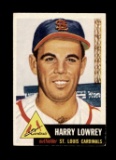 1953 Topps Baseball Card #16 Harry Lee Lowry St Louis Cardinals.