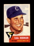 1953 Topps Baseball Card #73 William Edward Robinson Chicago White Sox.