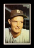 1953 Bowman Color Baseball Card #56 Bob Cain St Louis Browns.
