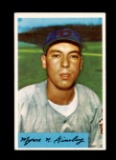1954 Bowman Baseball Card #52 Joe Ginsberg Cleveland Indians.