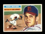 1956 Topps Baseball Card #14 Ken Lloyd Boyer St Louis Cardinals.