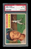 1956 Topps Baseball Card #313 Glen Eugene Stephens Boxton Red Sox. PSA Cert